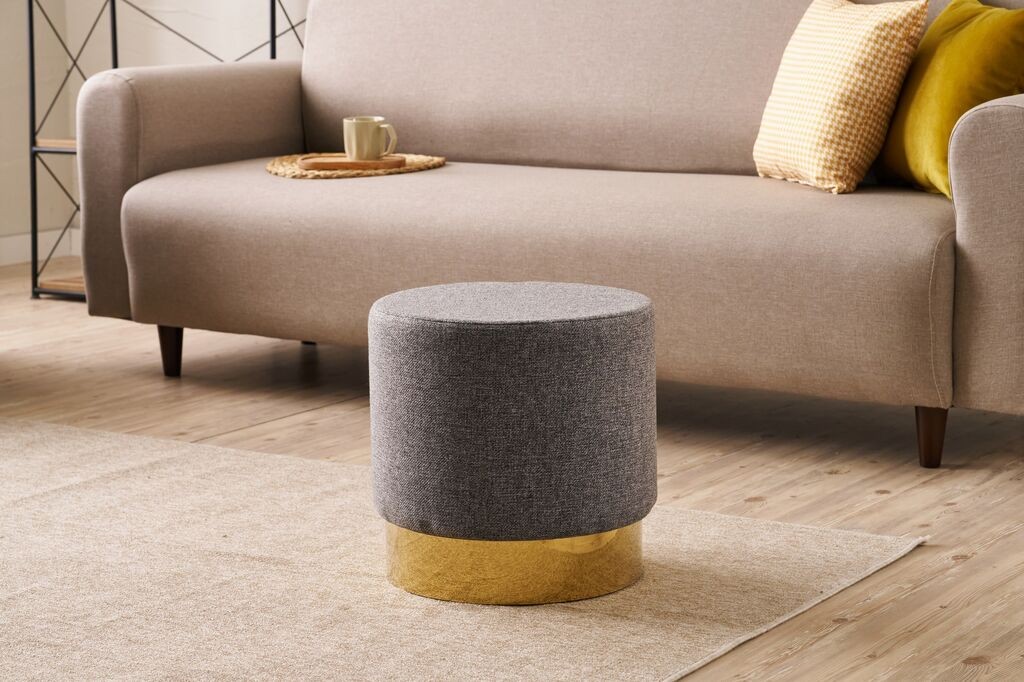 Столици Atelier del Sofa Bodrum, O40x40cm, сиви