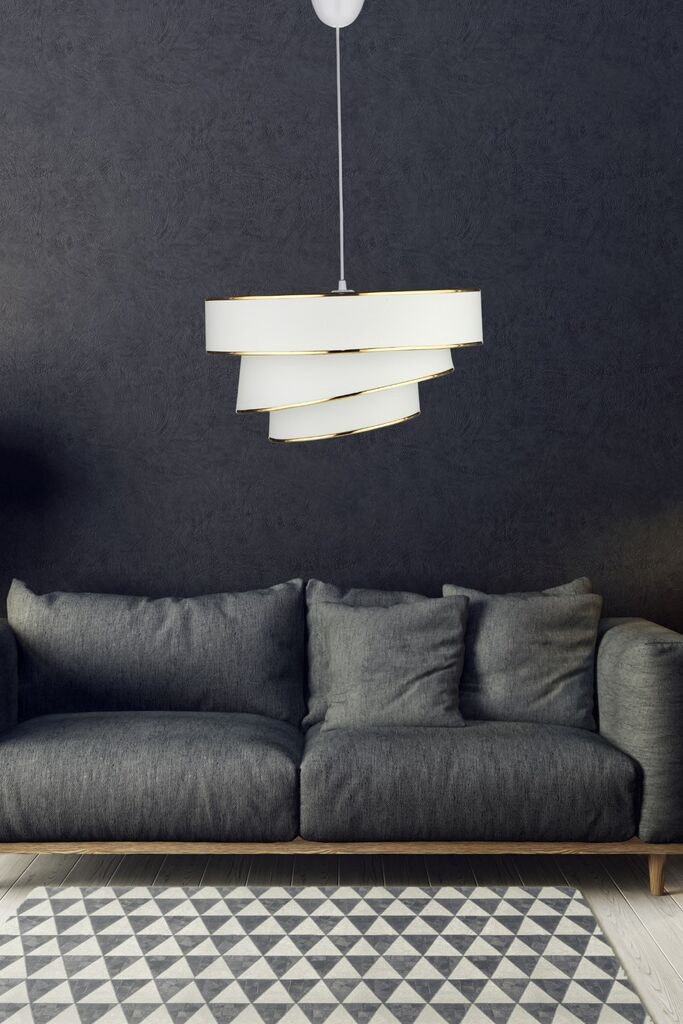 Opviq Luster KS-2001, 40 см, IP20, бело-златна боја