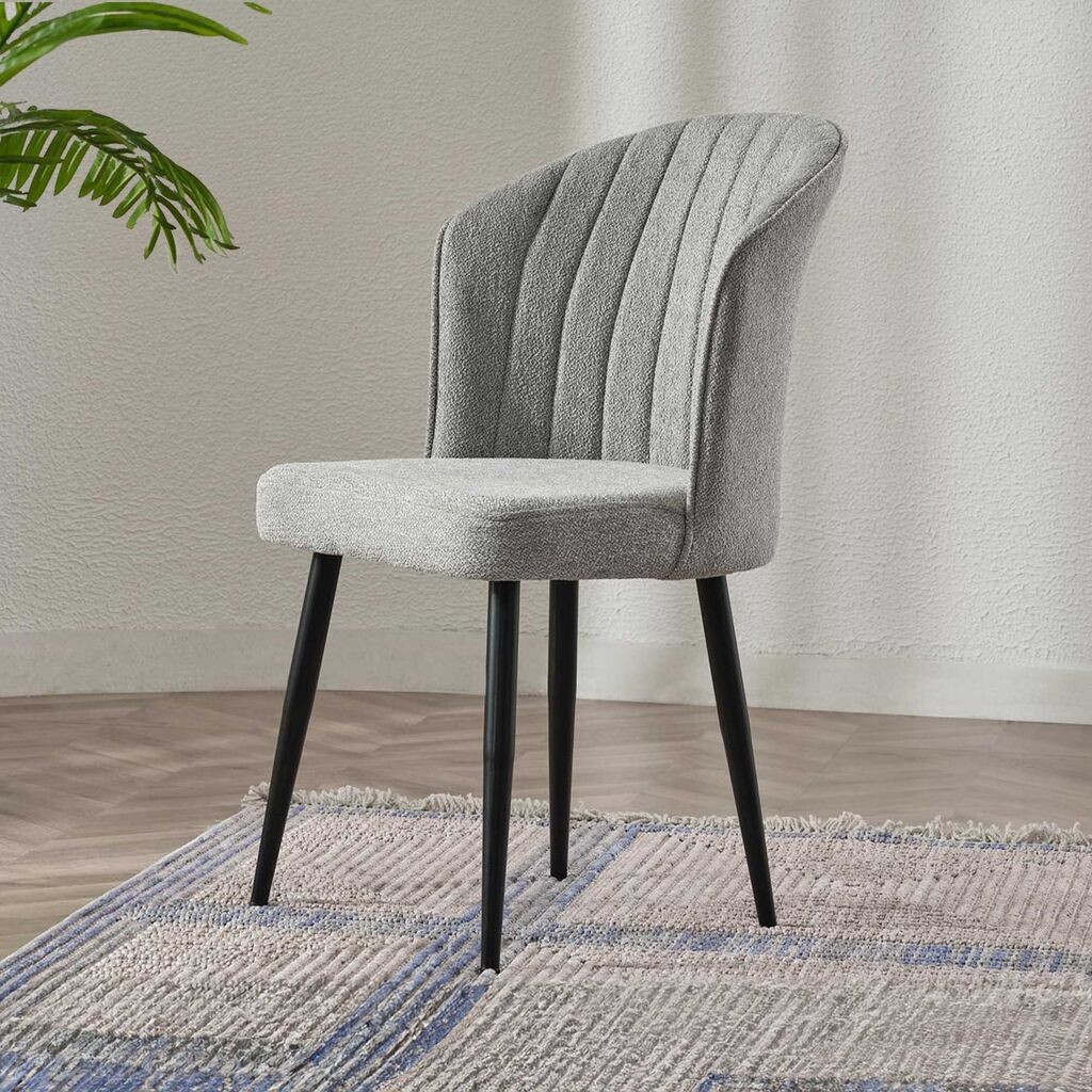 Комплет столчиња Hanah Home Rubi, 52x85x42 см, 4 парчиња, сива