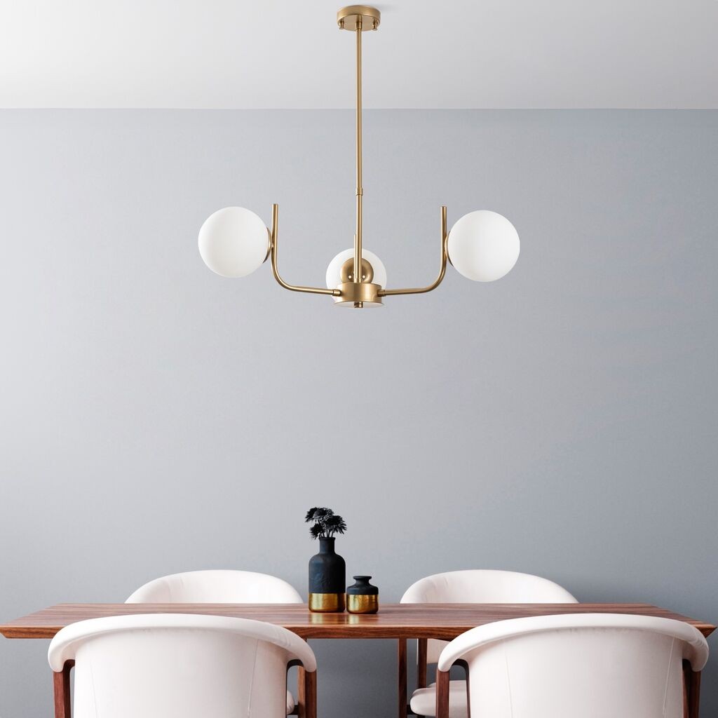 Opviq Luster Antler-13772, 53 см, IP20, бело-златна боја