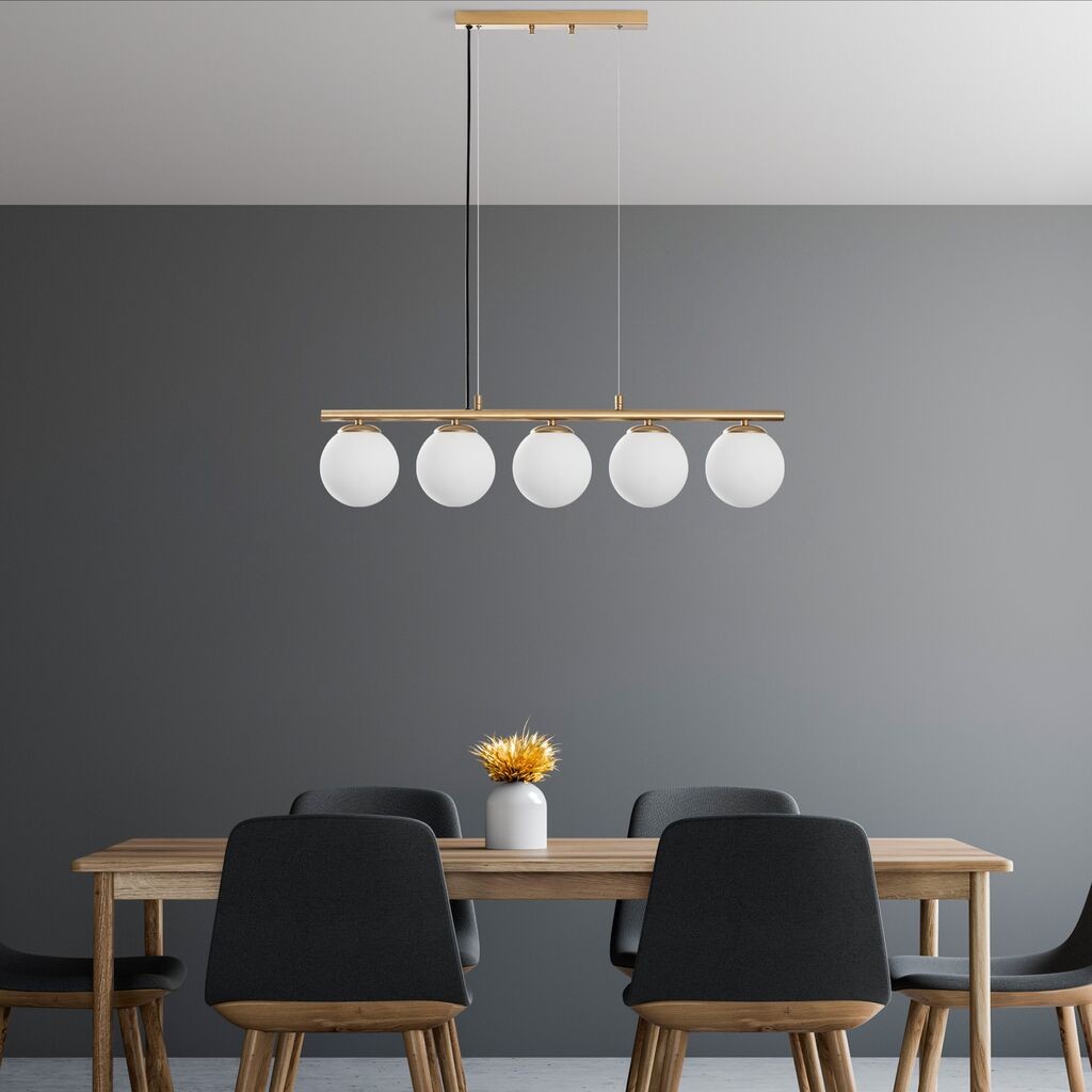 Opviq Luster Dual-13764, 15 см, IP20, бело-златна боја