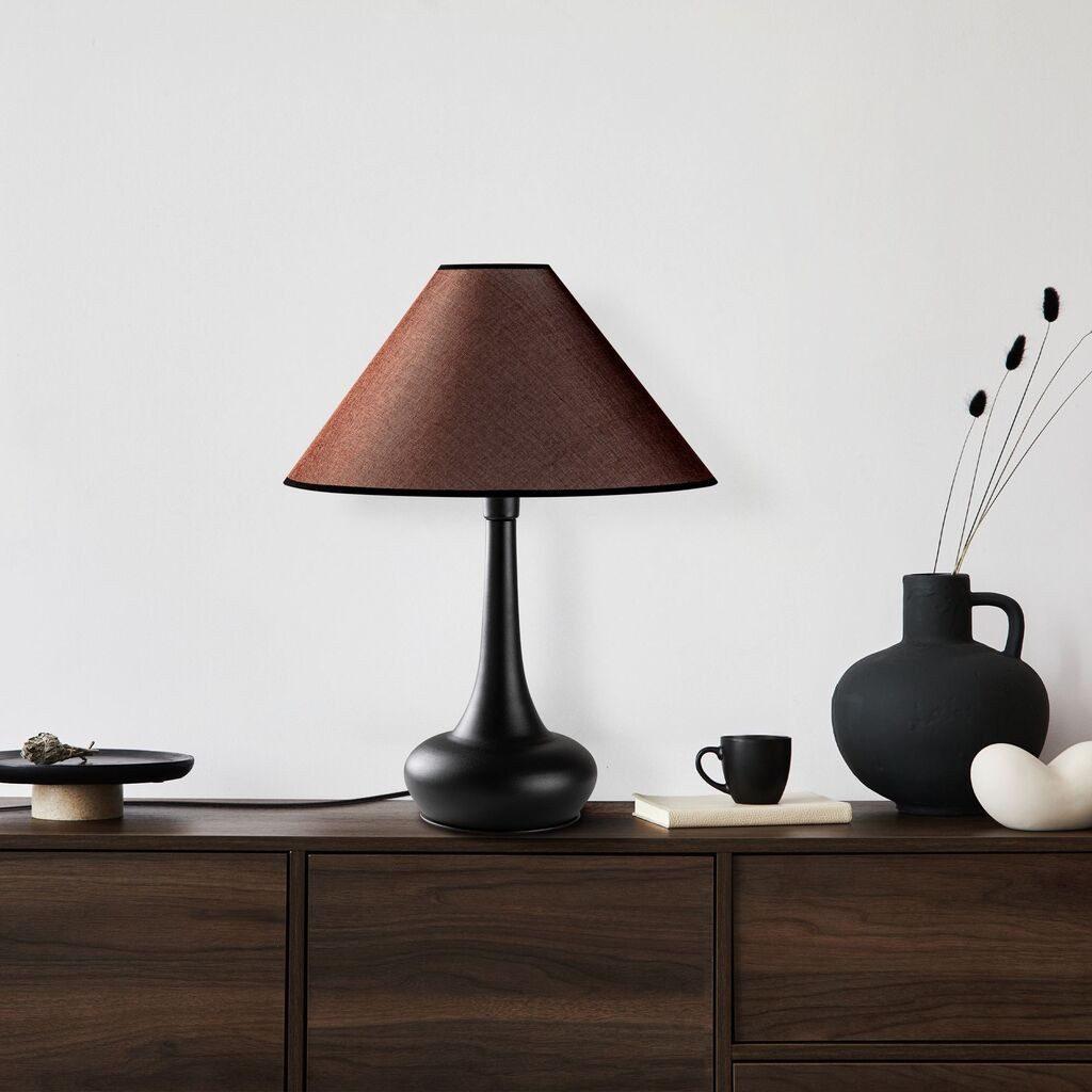 Столна ламба Opviq Luna-15252, 50x50x63 см, IP20, кафеаво-црна