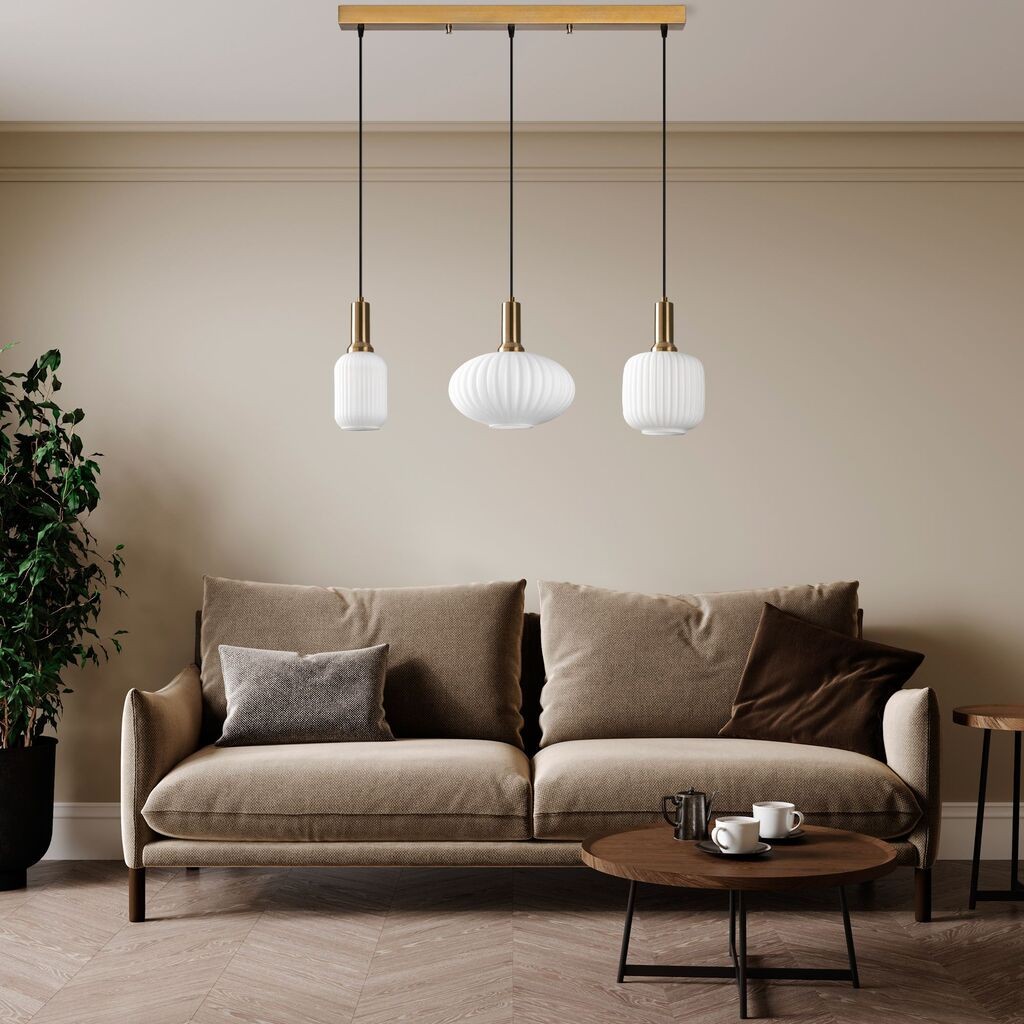 Opviq Luster Asker-15196, 87x30x130cm, IP20, бело-златна боја