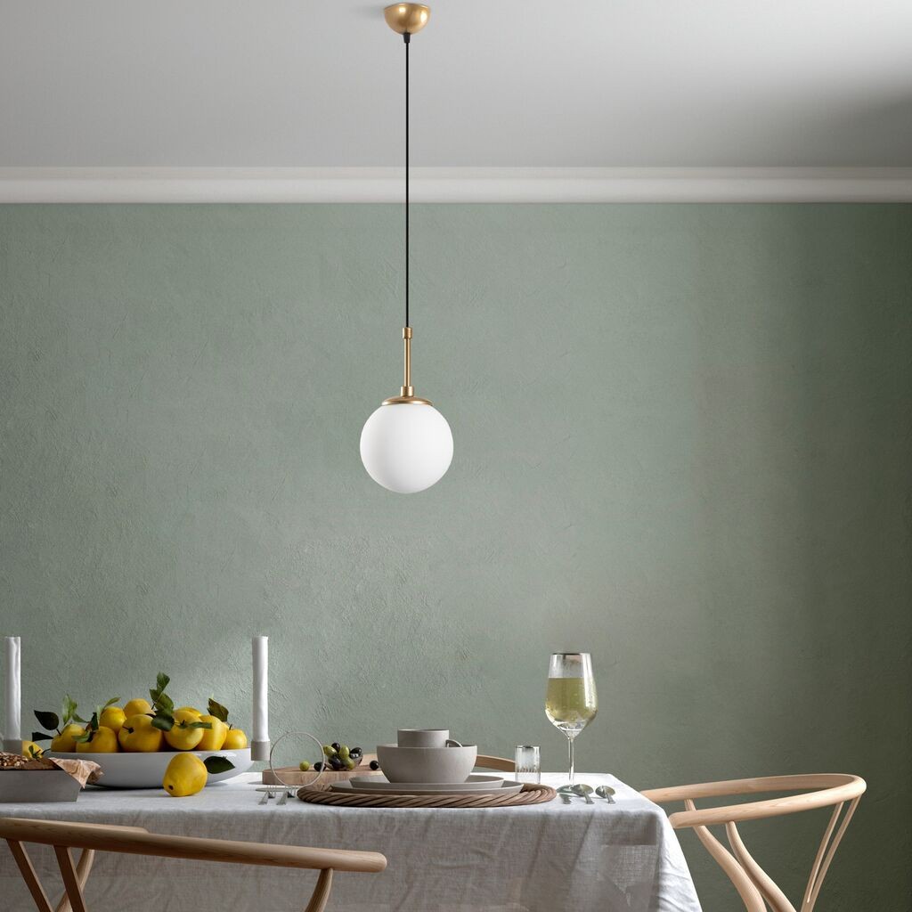 Opviq Luster Orbital-15-14002, 15x15x115cm, IP20, бело-златна боја