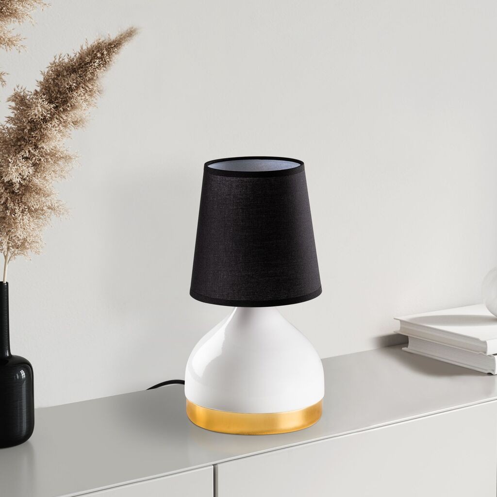 Столна ламба Opviq 8021, 17x17x33 см, IP20, црно-бела