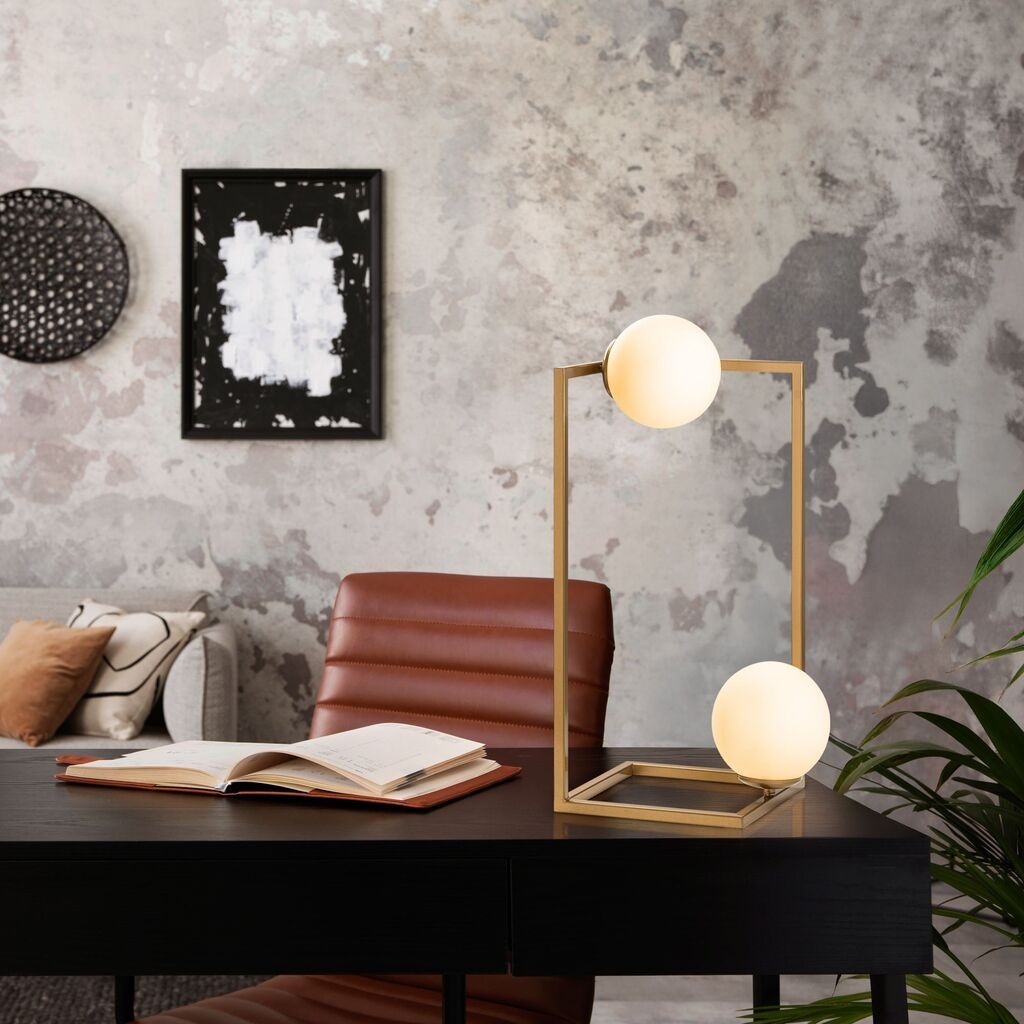 Opviq Столна ламба Corner-15021, 25x25x55 см, IP20, златна боја