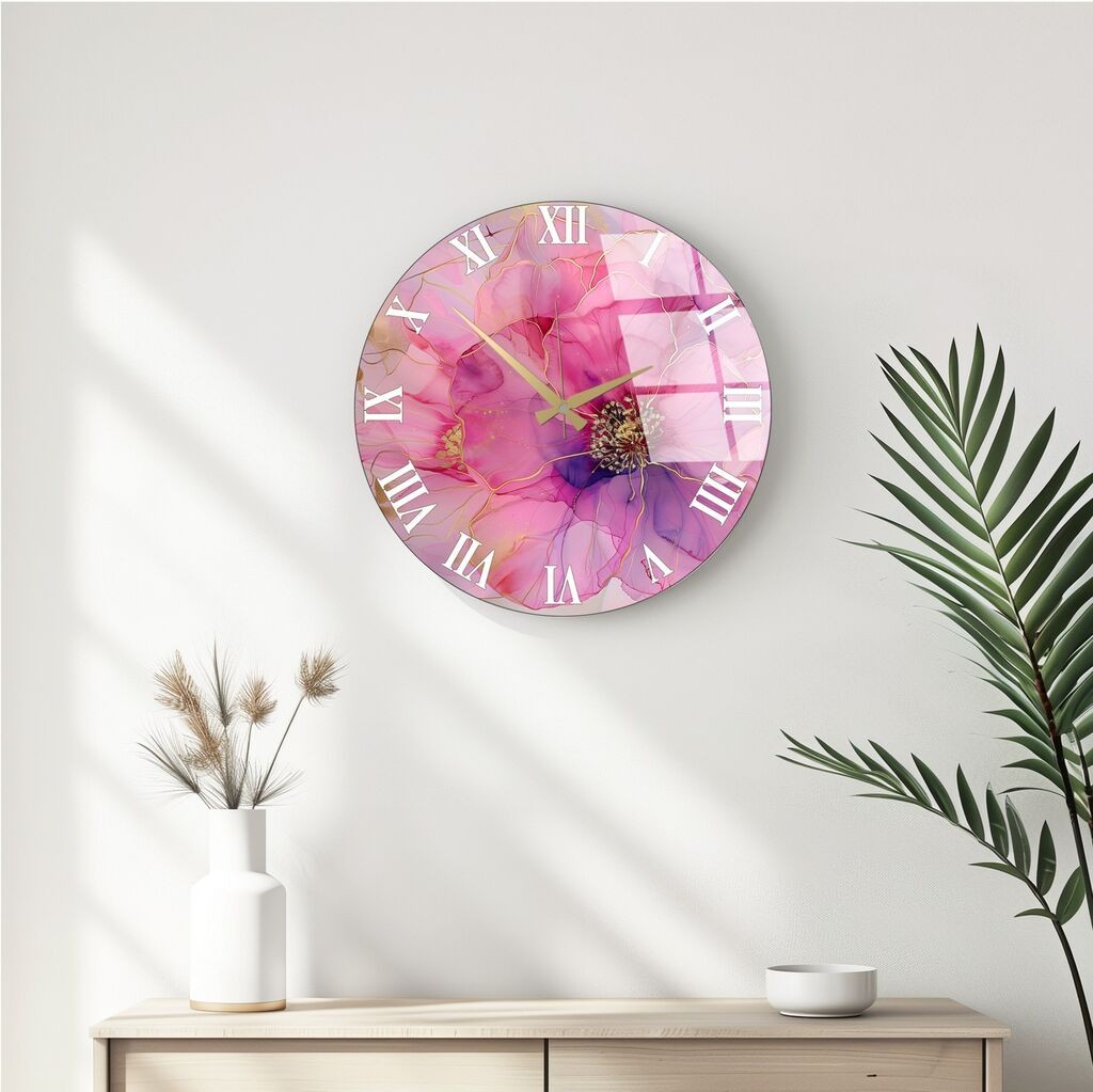 Wallity dzиден часовник Huhu339, 40 см, розов