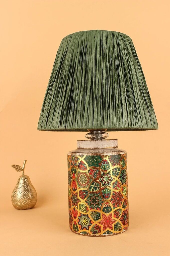 Столна ламба Opviq YL683, 25x20x38 см, IP20, зелена