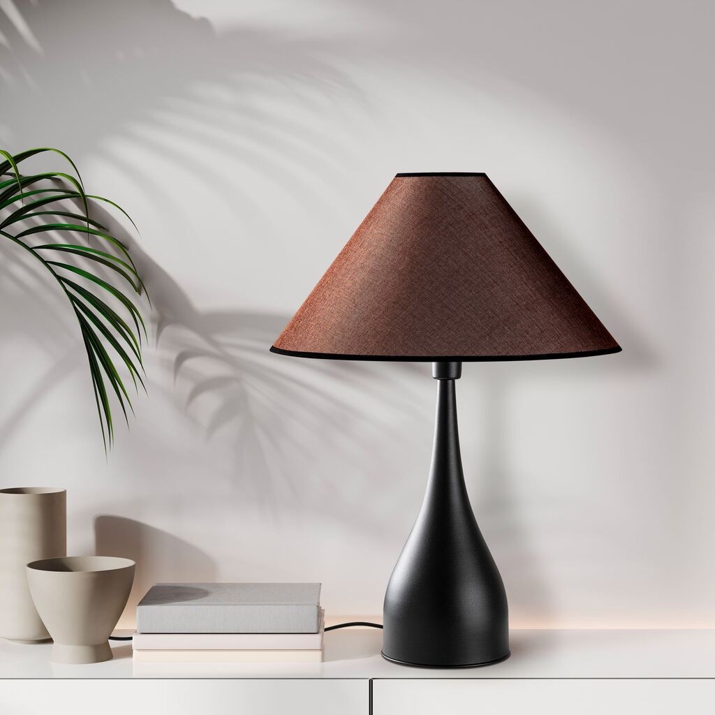 Столна ламба Opviq Luna-15267, 50x50x68 см, IP20, кафеаво-црна