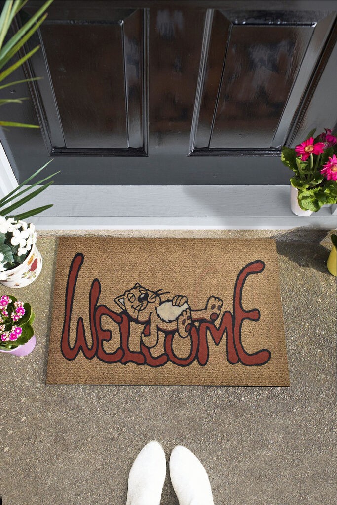 Conceptum Hypnose Doormat Welcome Cat, 40x60 cm, Шарена