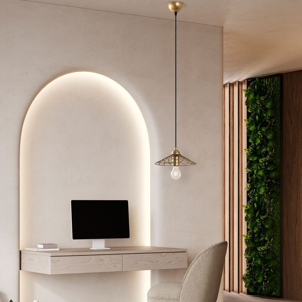 Opviq Luster Eclipse-15392, 25x25x108cm, IP20, златна боја