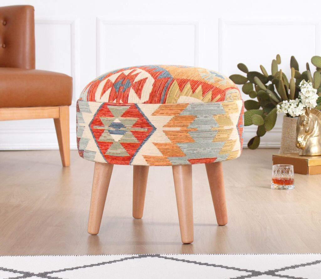 Столче „Ателје дел Софа Сефиан", 46x42x46 см, шарено