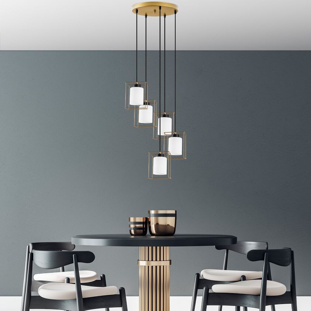 Opviq Luster Swank-702-9, 53x53x113cm, IP20, златно-бели бои