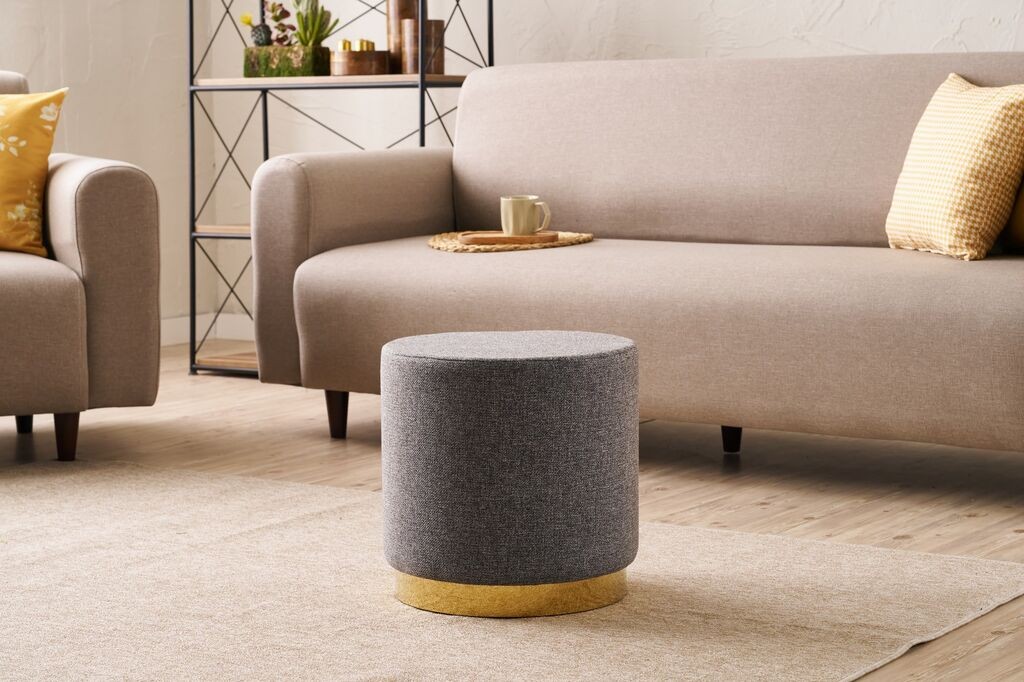 Ателје дел софа Столче Gocek, O40x40cm, сива боја