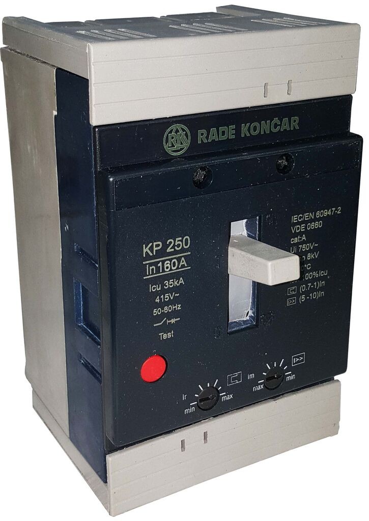 Alfa Electric Склопка 3P 160A (0.7-1) In AC Rade Konchar KP 250-F