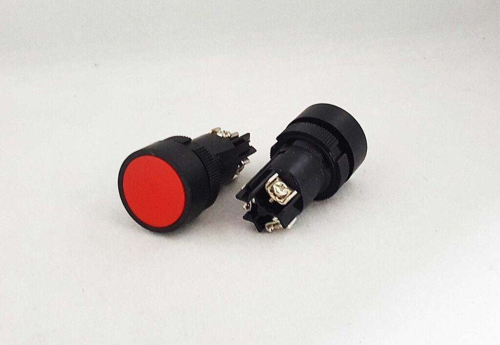 Alfa Electric Тастер црвен NO+NC Ф-22мм EA145