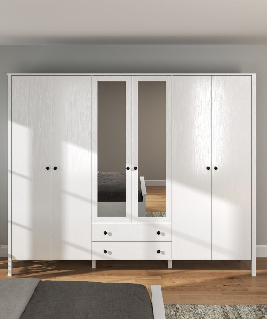 Гардеробер Hanah Home FRN-20011, 240x195x57 см, бел