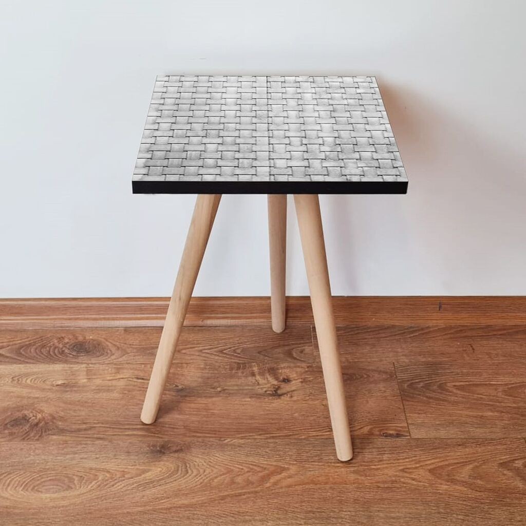 Маса Hanah Home Club Shp373, 35x42x35 см, светло сива