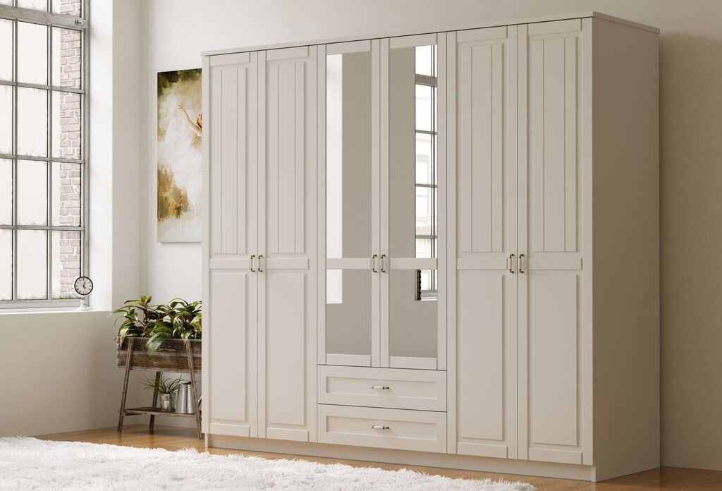 Гардеробер Hanah Home Rb-122-01, 210x210x52 см, бел