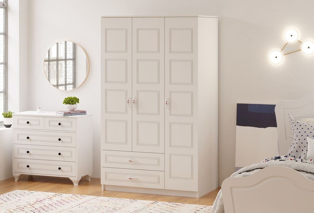 Гардеробер Hanah Home Rb-002, 105x180x52 см, бел