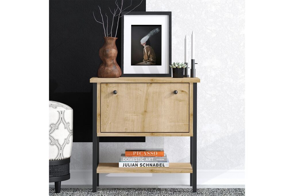 Ноќна масичка Hanah Home Valery, 55x57x31 см, кафеава