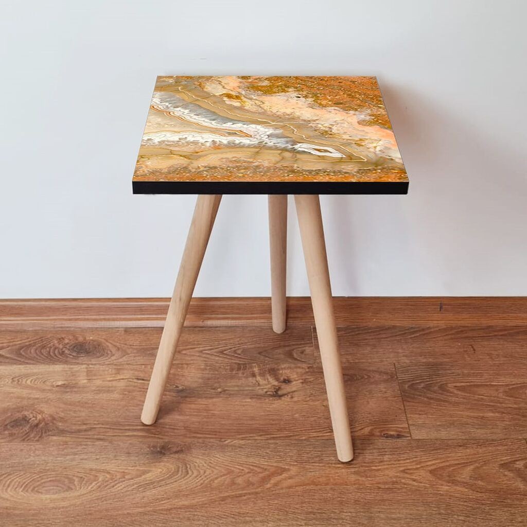 Маса Hanah Home Club Shp77, 35x42x35 см, златна боја