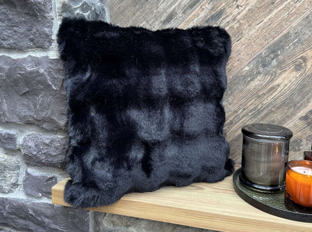 Аберто Дизајн Декоративна навлака за перница „Бур", 50 x 50 см, црна