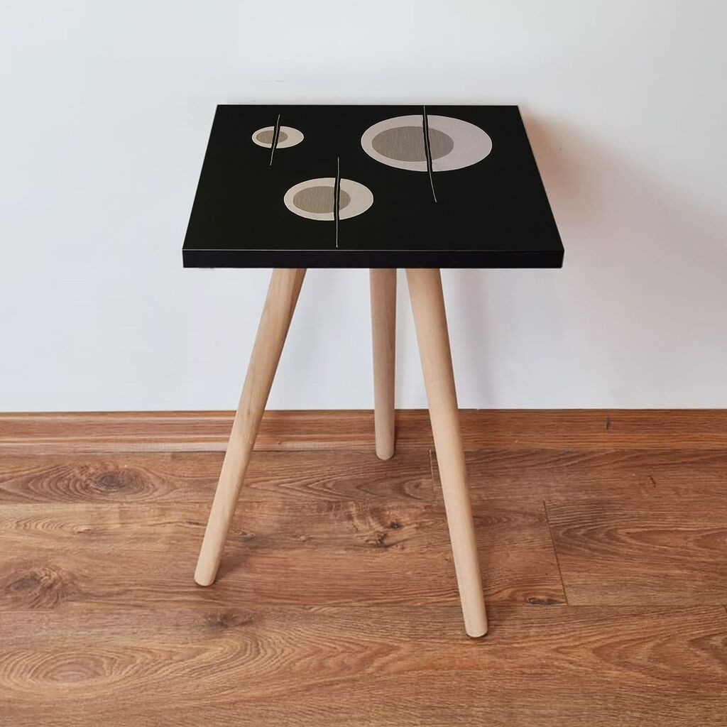 Маса Hanah Home Club Shp65, 35x42x35 см, црна