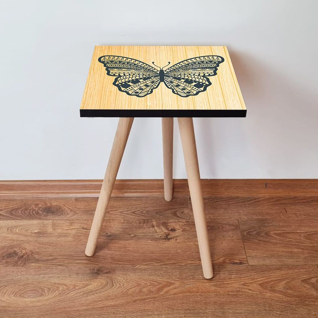 Маса Hanah Home Club Shp13, 35x42x35 см, кафеава