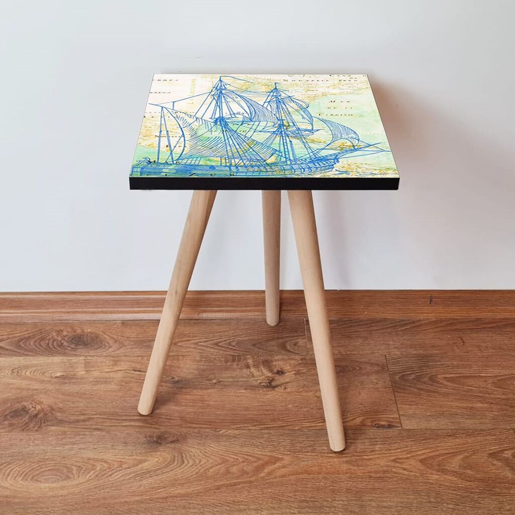 Маса Hanah Home Club Shp315, 35x42x35 см, шарена