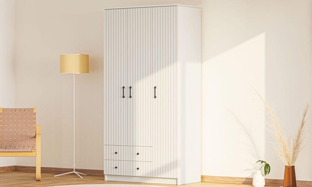 Гардеробер Hanah Home Rb-185-01, 105x210x52 см, бел