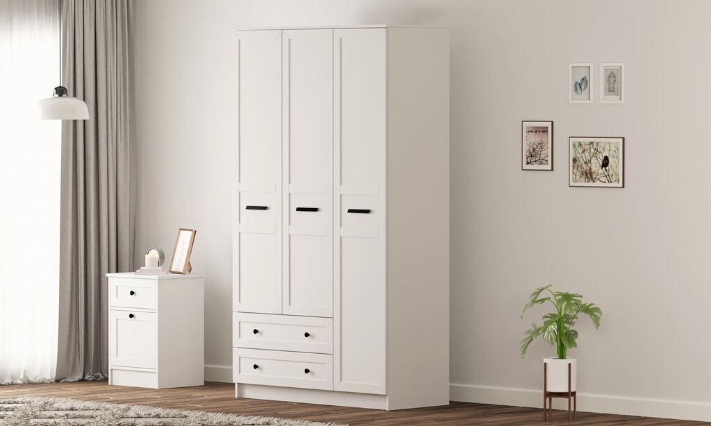 Гардеробер Hanah Home Rb-168-01-003, 105x210x52 см, бел