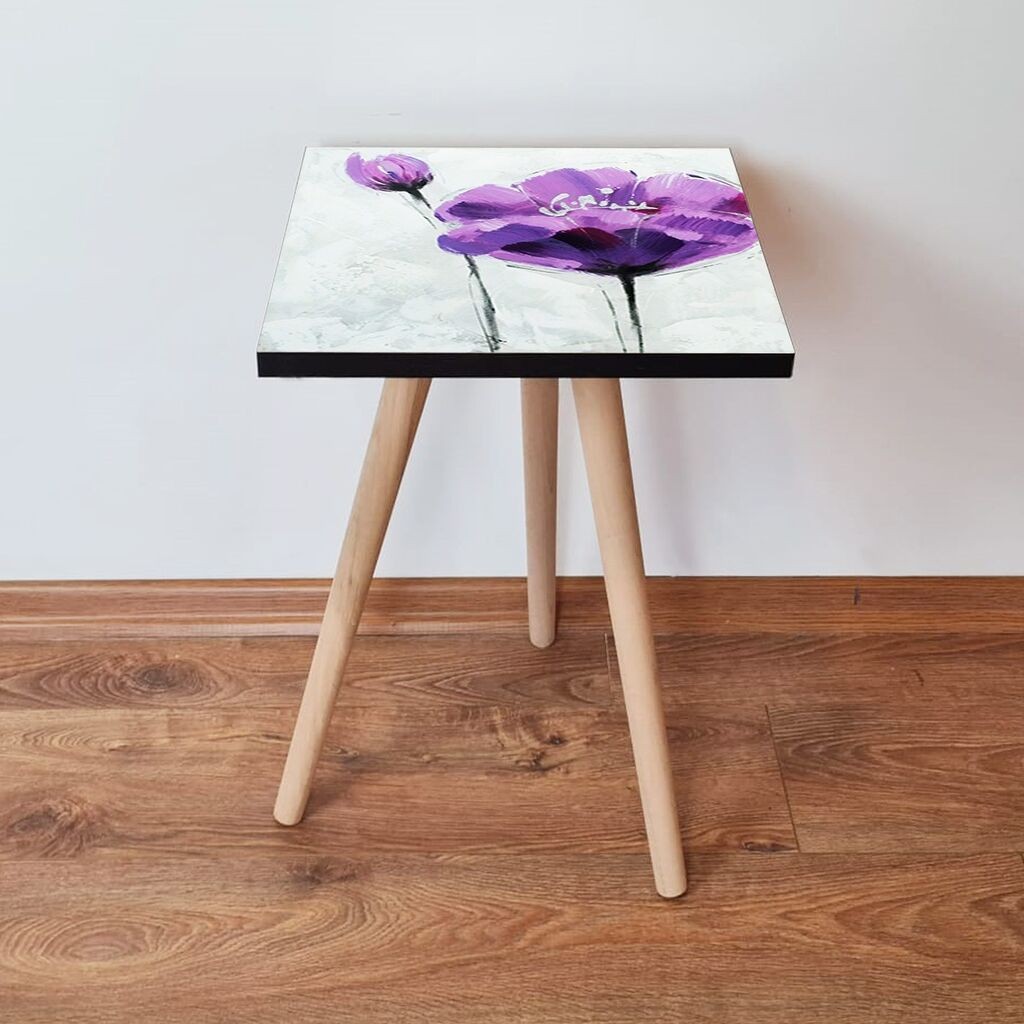 Маса Hanah Home Club Shp312, 35x42x35 см, светло сива