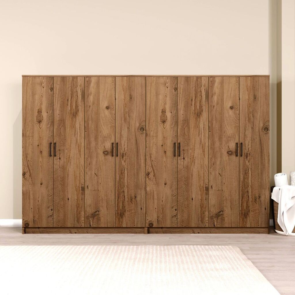 Гардеробер Hanah Home Kardelen 1600-121, 280x180x51.8 см, , кафеава