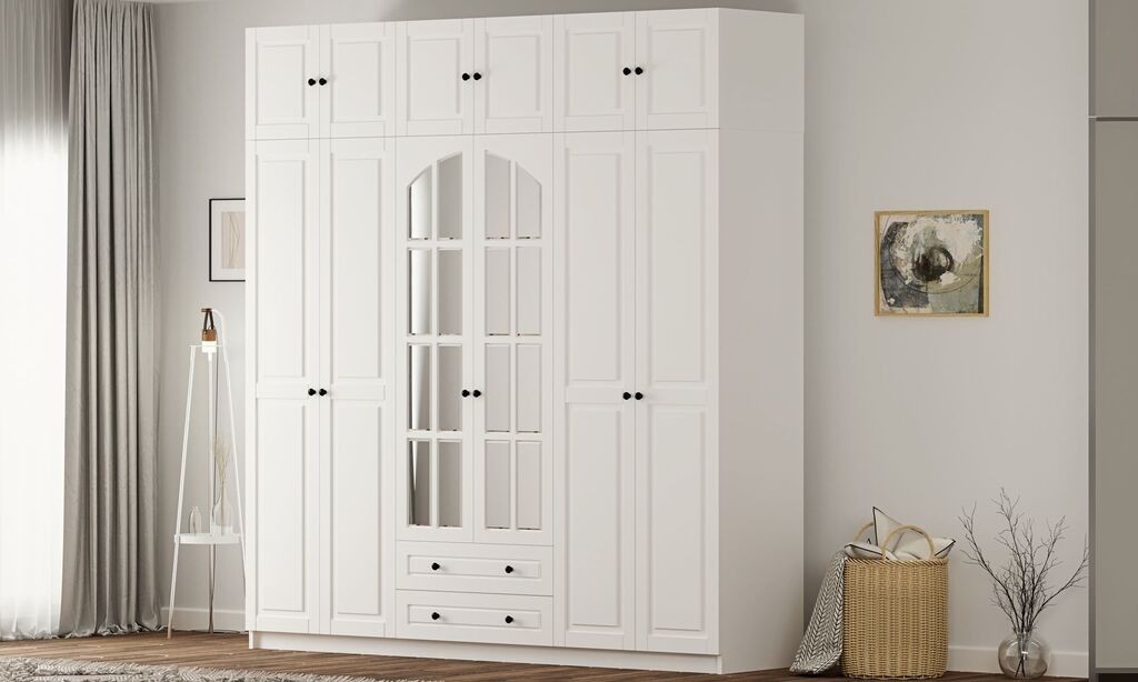 Гардеробер Hanah Home Rb-185-16, 210x240x52 см, бел