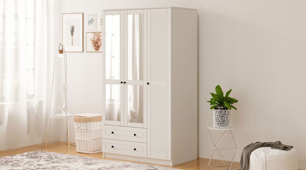 Гардеробер Hanah Home Rb-062-03, 105x184x52 см, бел