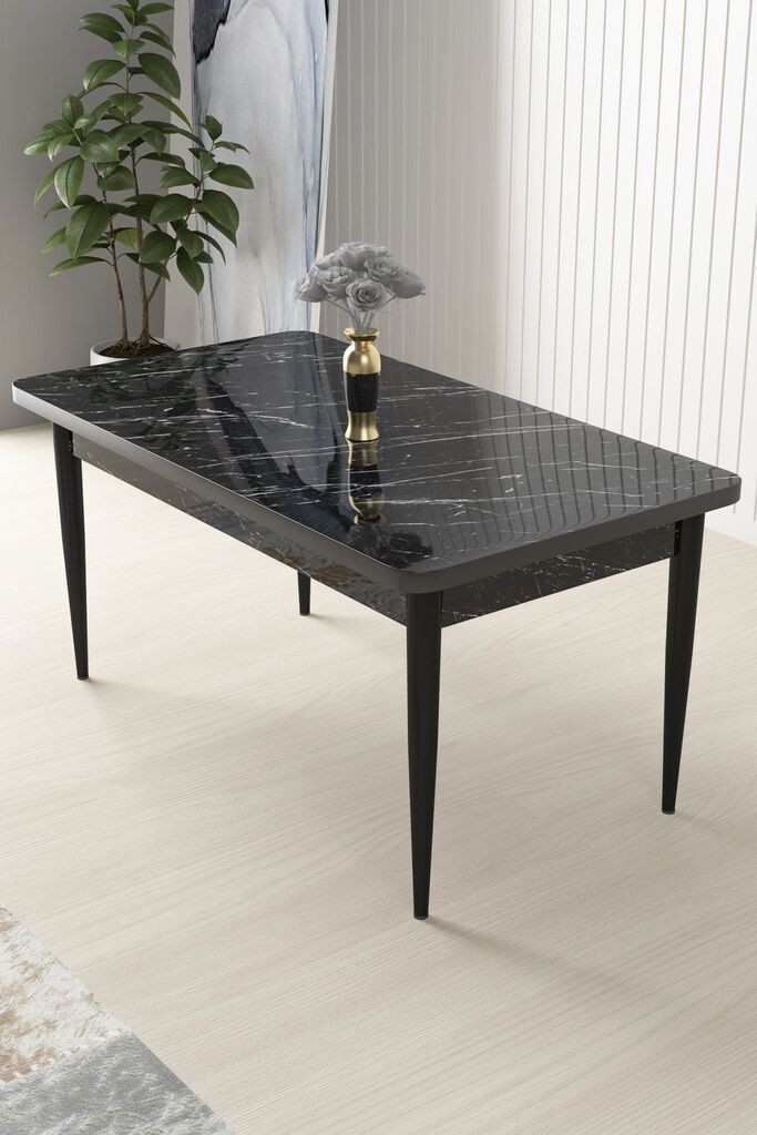 Трпезариска маса Hanah Home Nil, 110x76x71 см, кафеава