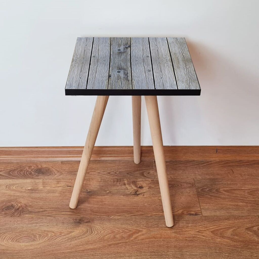 Маса Hanah Home Club Shp363, 35x42x35 см, светло сива