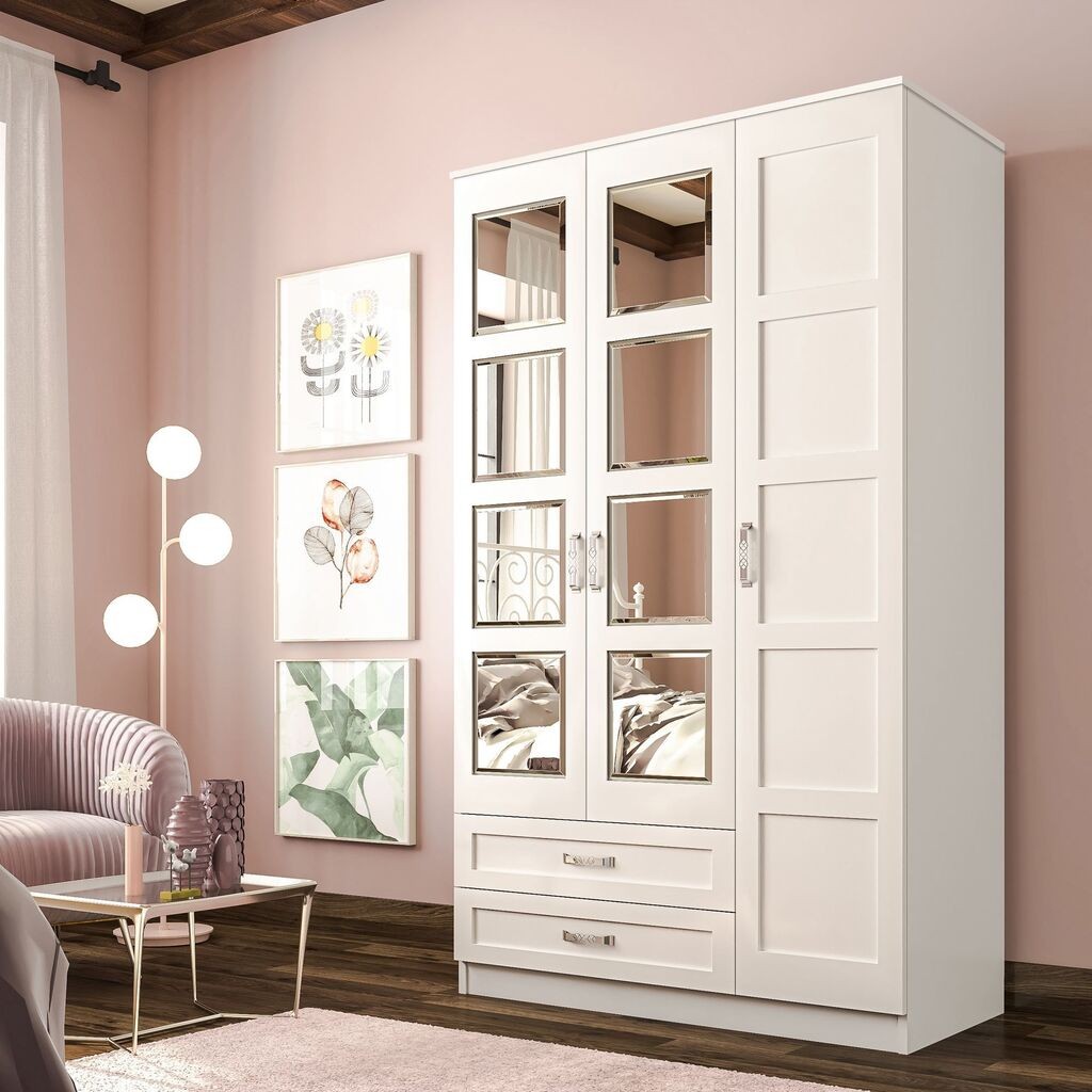 Гардеробер Hanah Home Rb-050, 105x180x52 см, бел