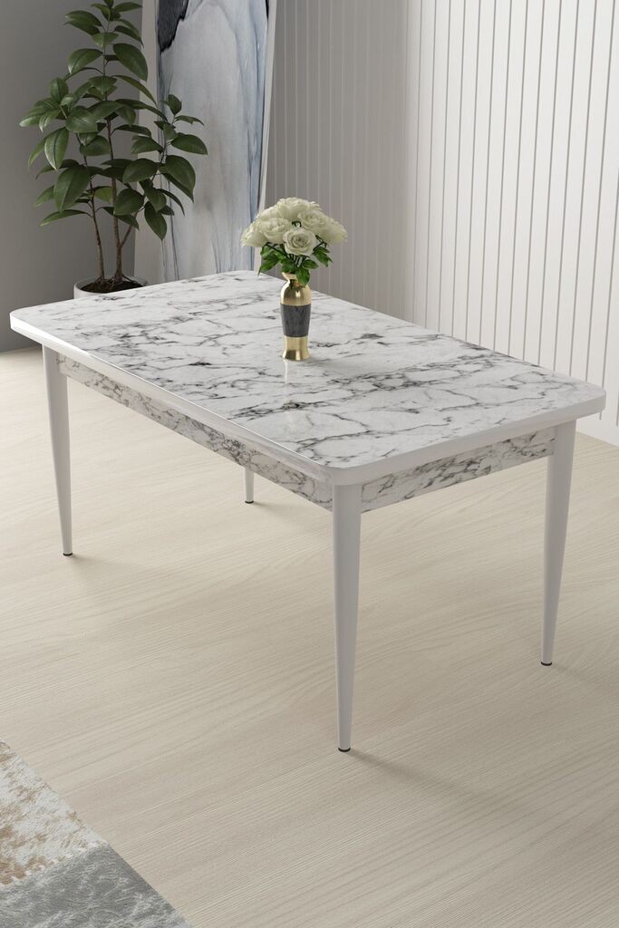 Трпезариска маса Hanah Home Nil, 110x76x71 см, кафеава