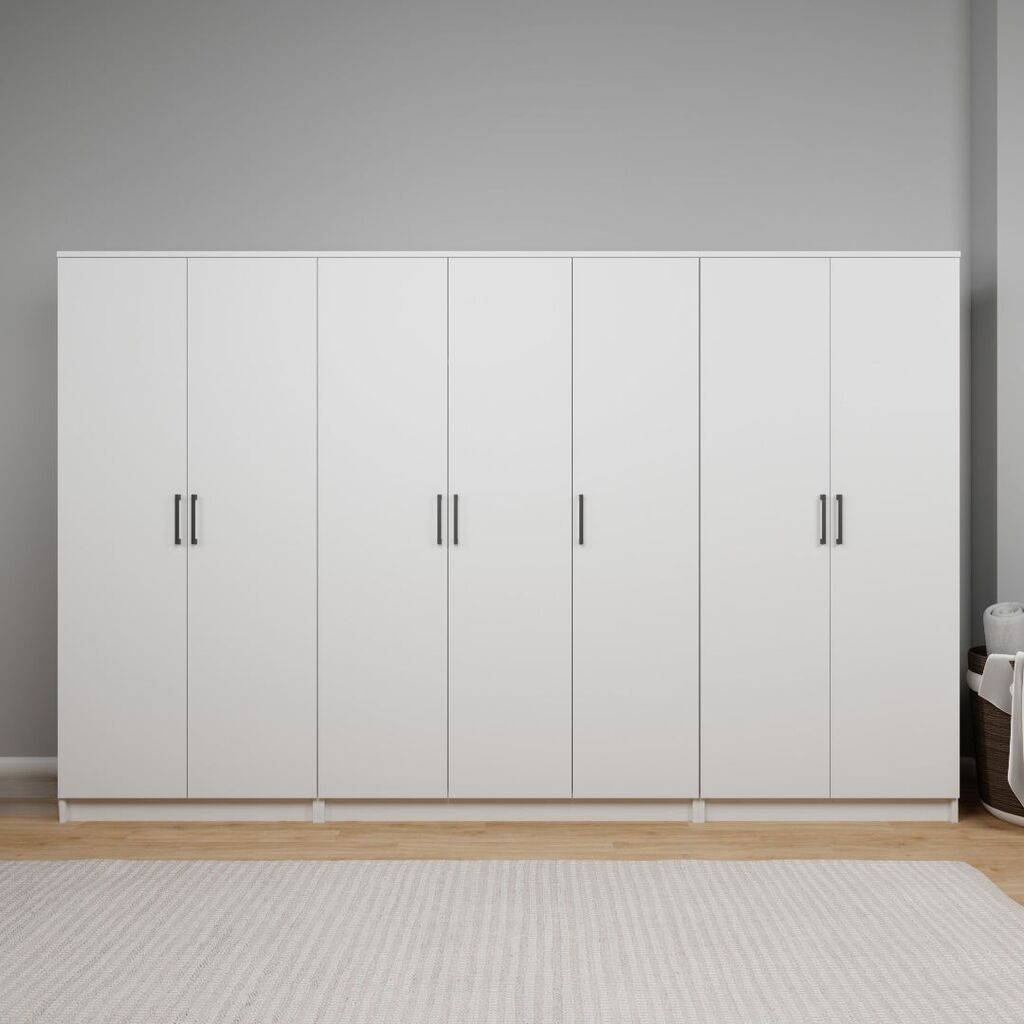 Гардеробер Hanah Home Kardelen 1600-107, 280x180x51.8 см, бела