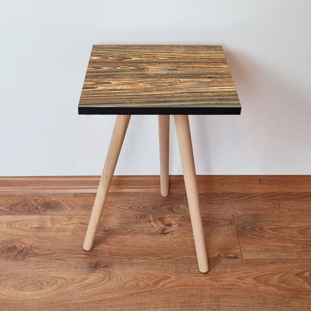 Маса Hanah Home Club Shp345, 35x42x35 см, кафеава