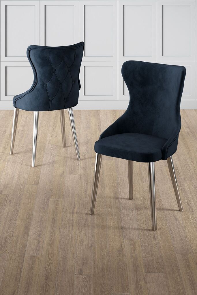 Комплет столчиња Hanah Home Alpa, 85x59x146 см, 6 парчиња, антрацит