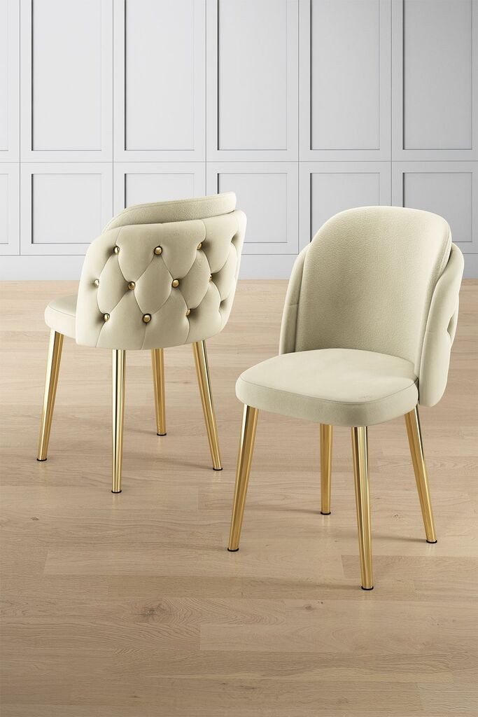 Комплет столчиња Hanah Home Axle, 85x59x98 см, 4 парчиња, крем боја