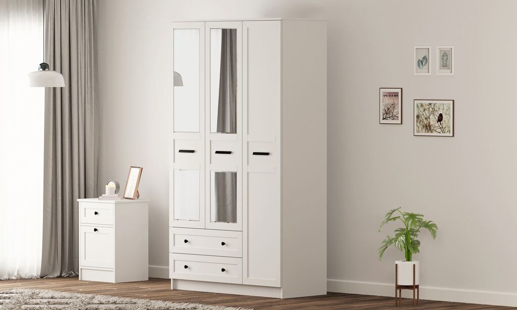 Гардеробер Hanah Home Rb-168-01-008, 105x184x52 см, бел