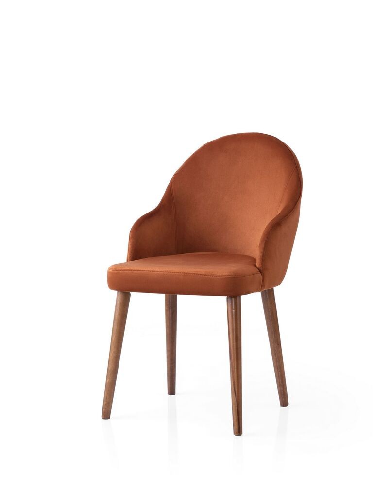 Комплет столчиња Hanah Home Coco-4805, 63x56x103.5 см, 2 парчиња, портокалова