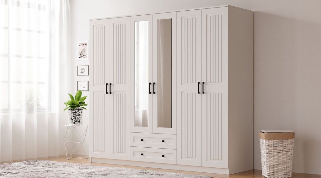 Гардеробер Hanah Home Rb-075, 210x184x52 см, бел