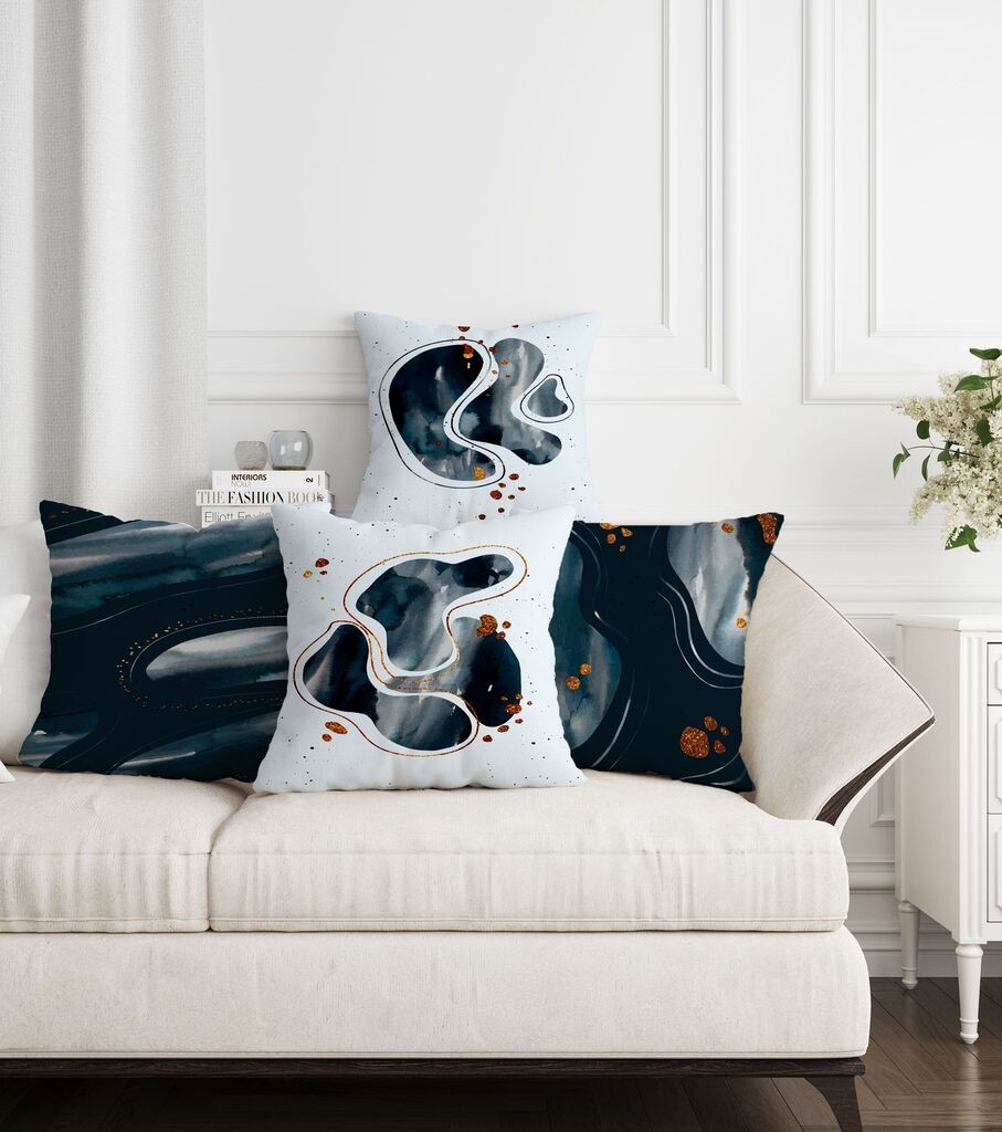 Комплет декоративни навлаки за перници Aberto Design ASR-plw4-10, 43 x 43 см, 4 парчиња, повеќебојни