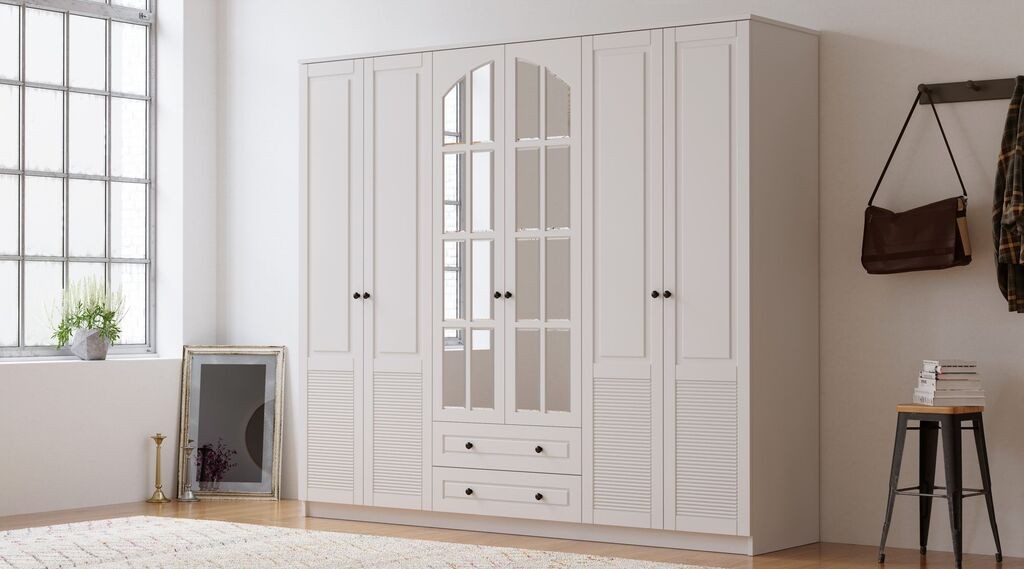 Гардеробер Hanah Home Rb-114, 210x184x52 см, бел