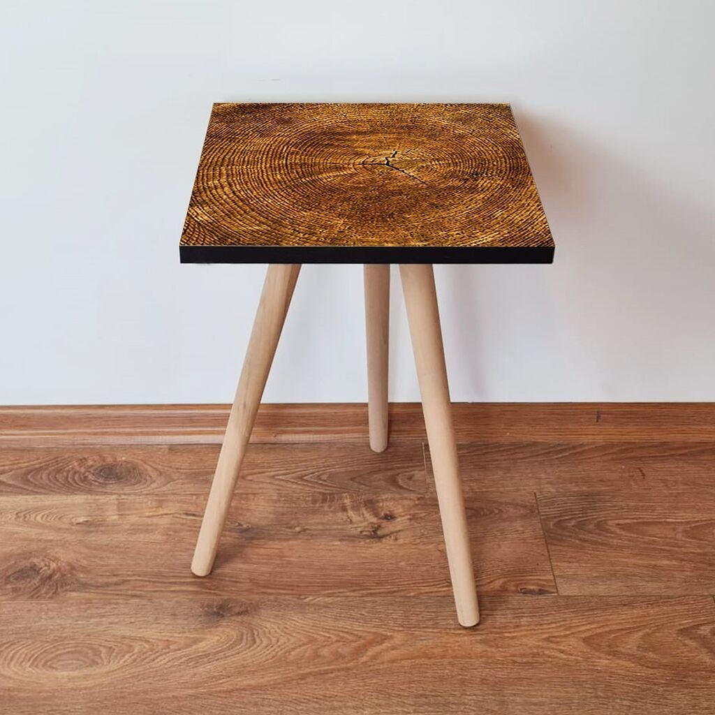 Маса Hanah Home Club Shp379, 35x42x35 см, кафеава